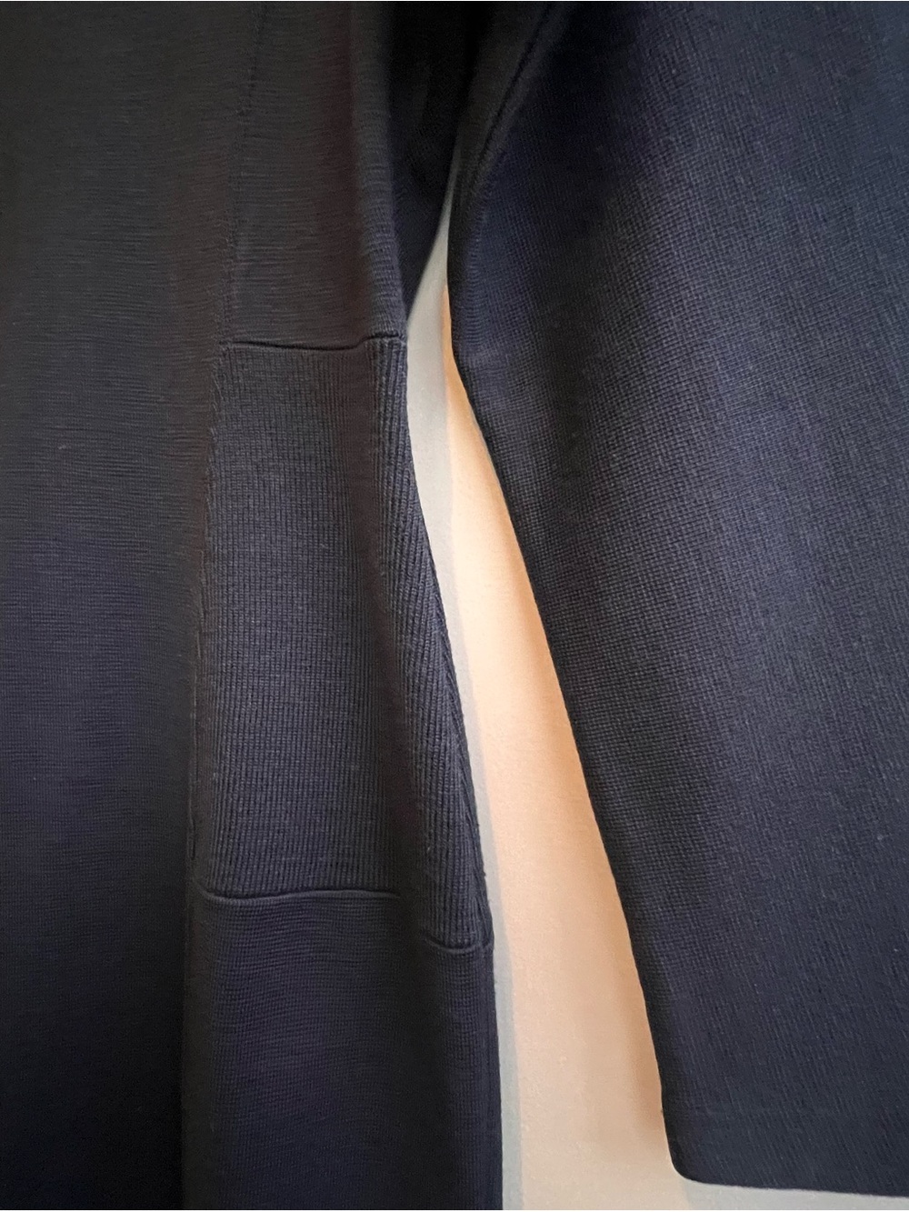 Outlander Black Size S Minimalist Knit Dress Office Bodycon Midi Quiet Luxury - Picture 8 of 15